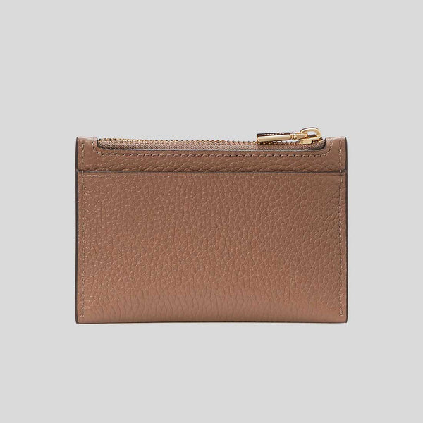 KATE SPADE Knott Zip Card Holder Warm Acorn KH156