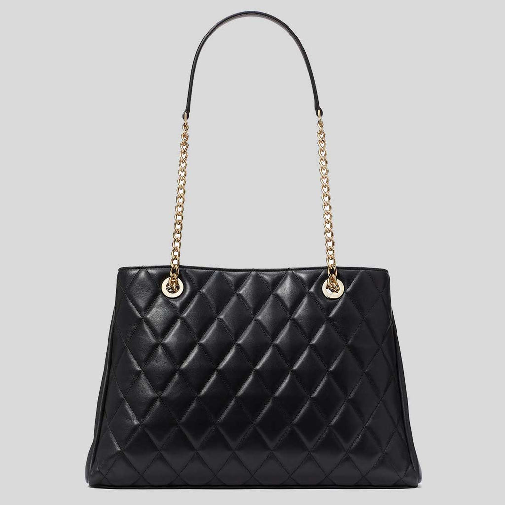 KATE SPADE Carey Quilted Tote Black KH229 LussoCitta