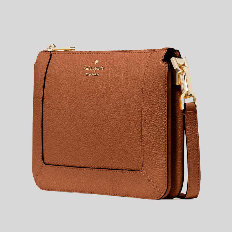 KATE SPADE Lena Double Compartment Crossbody Bag Warm Gingerbread KH430