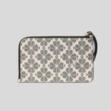 KATE SPADE Lucy Spade Flower Small L-Zip Wristlet Black Multi KH614