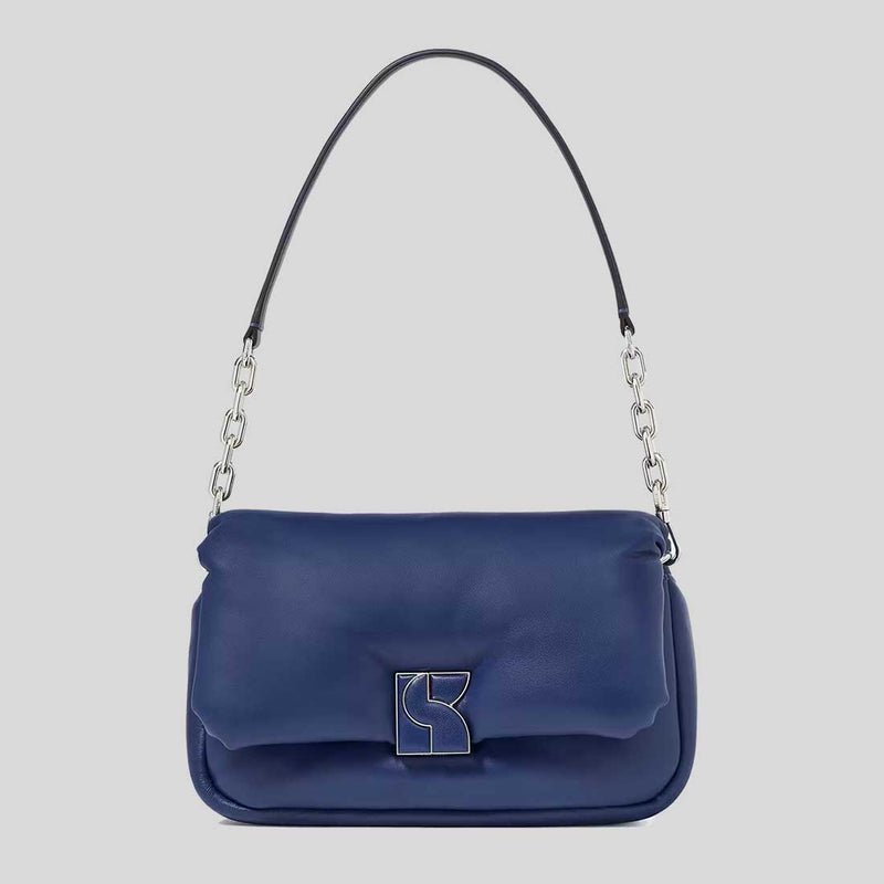 KATE SPADE Dakota Puffy Leather Crossbody Bag Deep Lake KI075