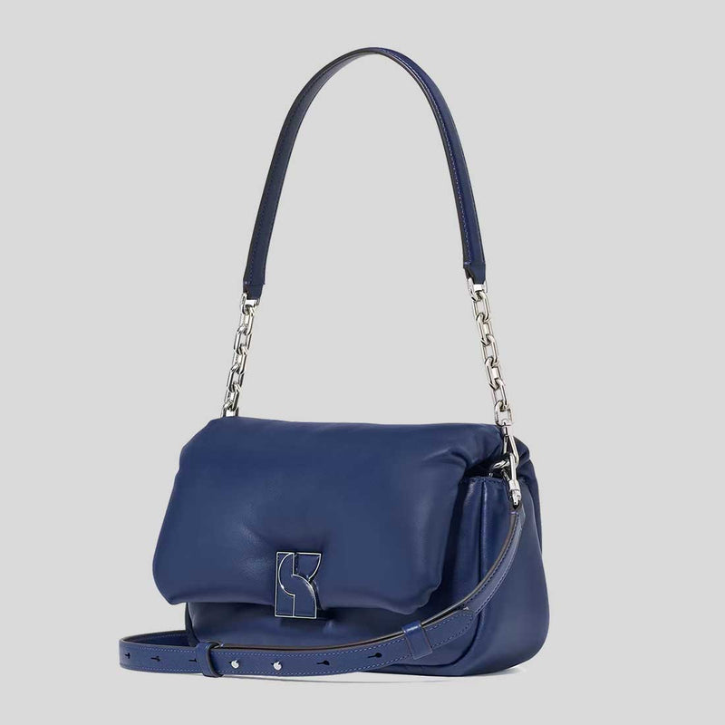 KATE SPADE Dakota Puffy Leather Crossbody Bag Deep Lake KI075