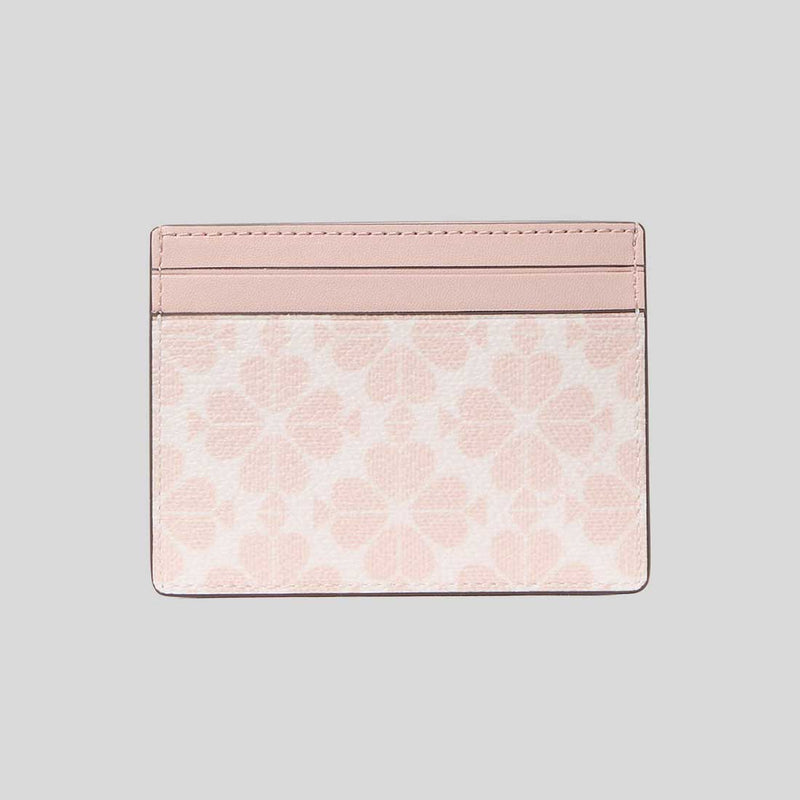KATE SPADE Signature Spade Flower Small Slim Card Holder Rose Smoke KI371