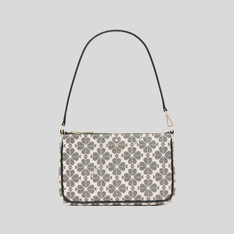 KATE SPADE Spade Flower Convertible Wristlet Black KI378