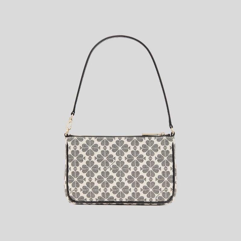 KATE SPADE Spade Flower Convertible Wristlet Black KI378