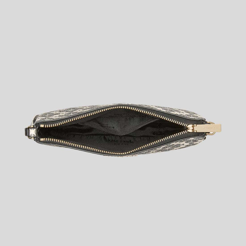 KATE SPADE Spade Flower Convertible Wristlet Black KI378