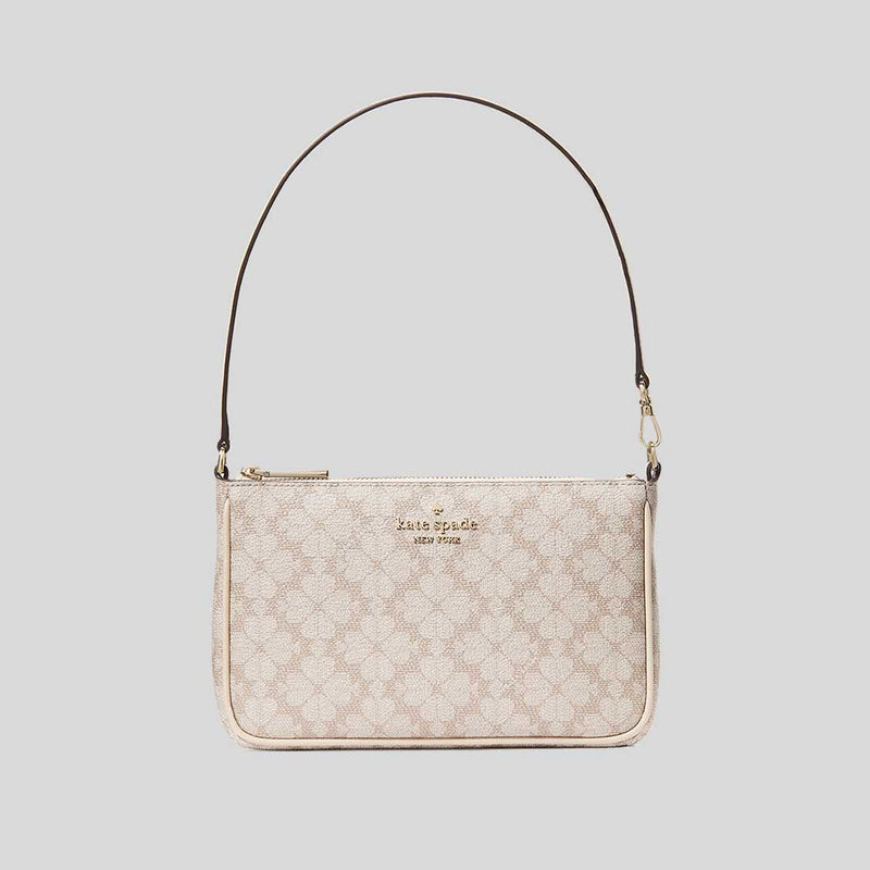 KATE SPADE Spade Flower Convertible Wristlet Dark Beige KI378