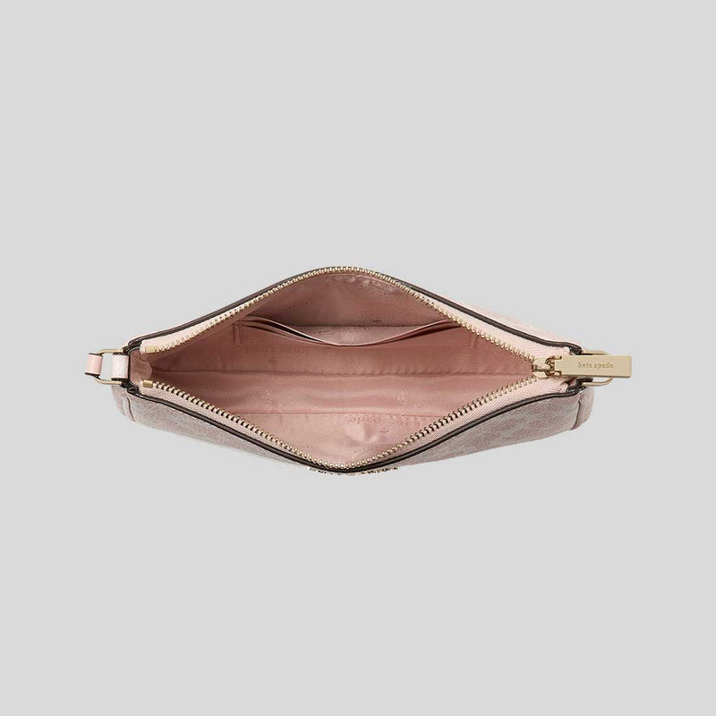 KATE SPADE Spade Flower Convertible Wristlet Rose Smoke KI378