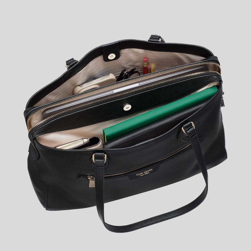 KATE SPADE Hudson Work Tote Black KI425