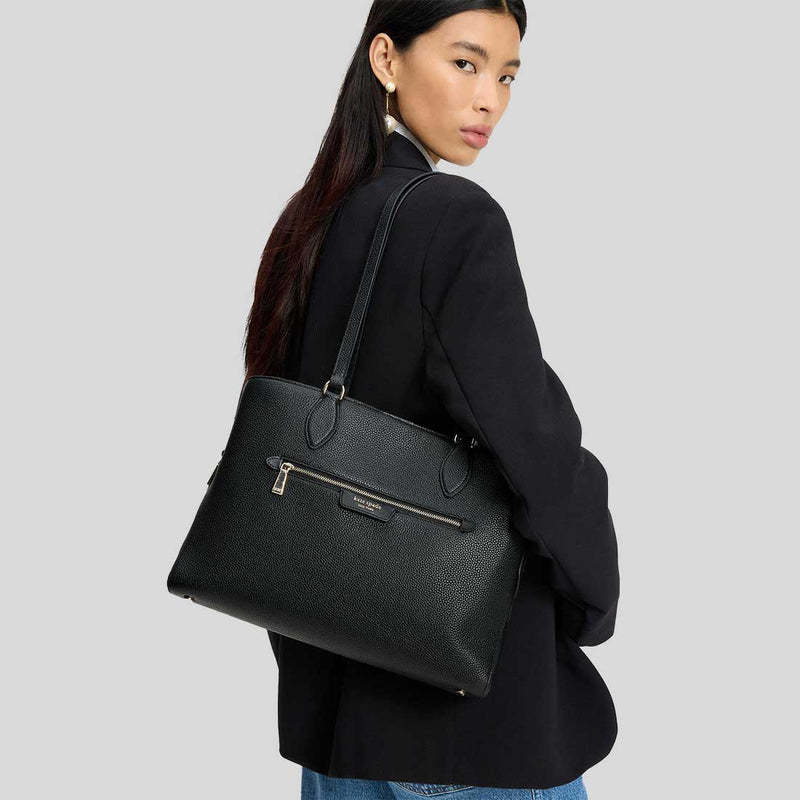 KATE SPADE Hudson Work Tote Black KI425