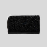 KATE SPADE Space Invaders X Kate Spade New York Glitter Patent Small Slim Bifold Wallet Black Multi KI755
