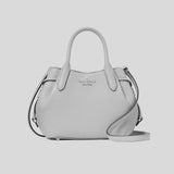KATE SPADE Dumpling Pebbled Leather Mini Triple Compartment Satchel Mountain Grey KI859