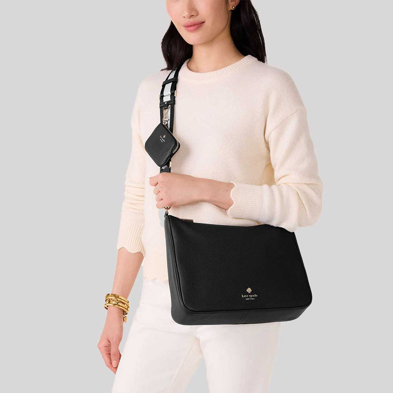 KATE SPADE Emma Large Crossbody Bag Black KK069