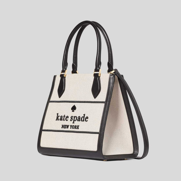 KATE SPADE Ellie Canvas Small Tote Black Multi KK098