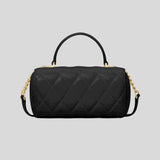 KATE SPADE Heart Barrel Quilted Crossbody Bag Black KK175
