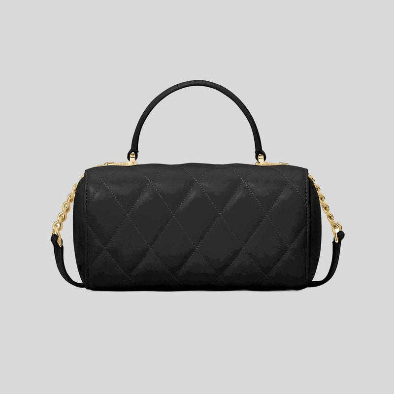 KATE SPADE Heart Barrel Quilted Crossbody Bag Black KK175