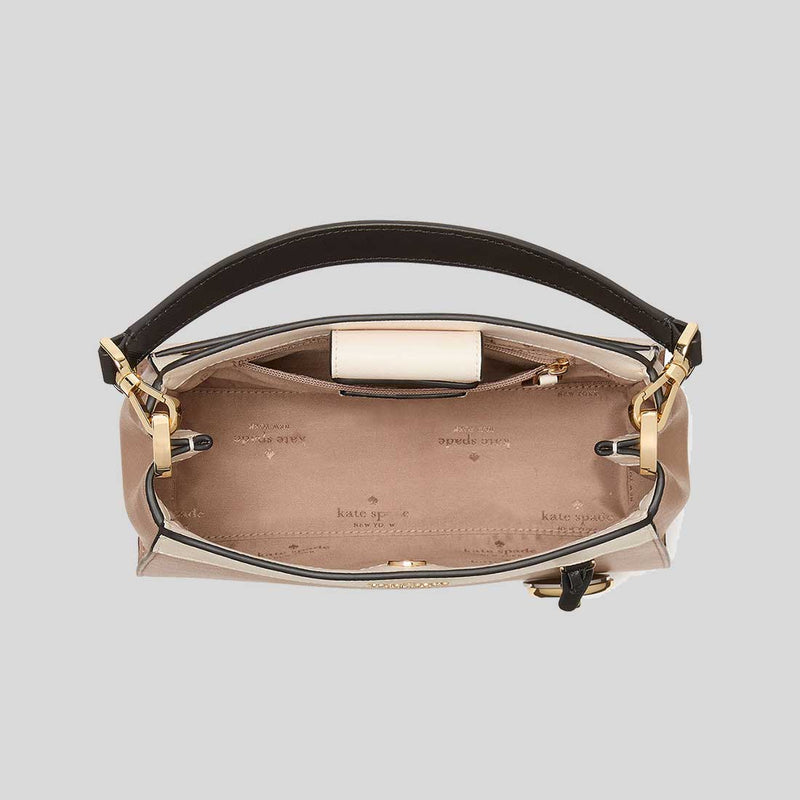 KATE SPADE Madison Small Top Handle Satchel Toasted Hazelnut Multi KK284