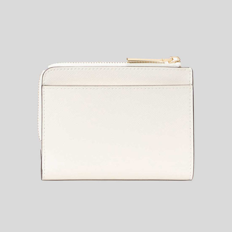 KATE SPADE Madison Perforated Small L-zip Wallet Meringue KK956