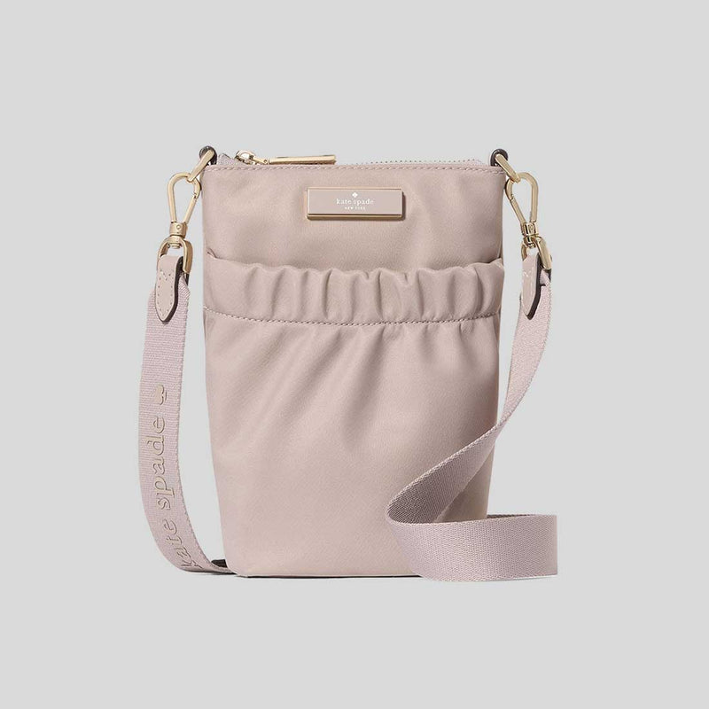 KATE SPADE Carter Nylon Phone Crossbody Cozy Grey KL876
