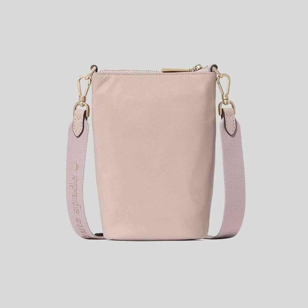 KATE SPADE Carter Nylon Phone Crossbody Cozy Grey KL876