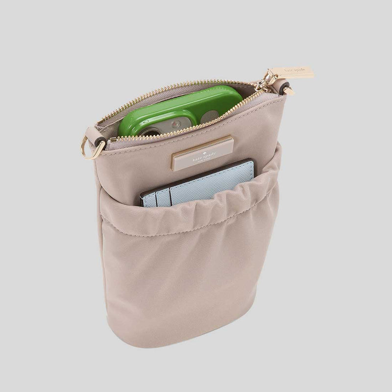KATE SPADE Carter Nylon Phone Crossbody Cozy Grey KL876
