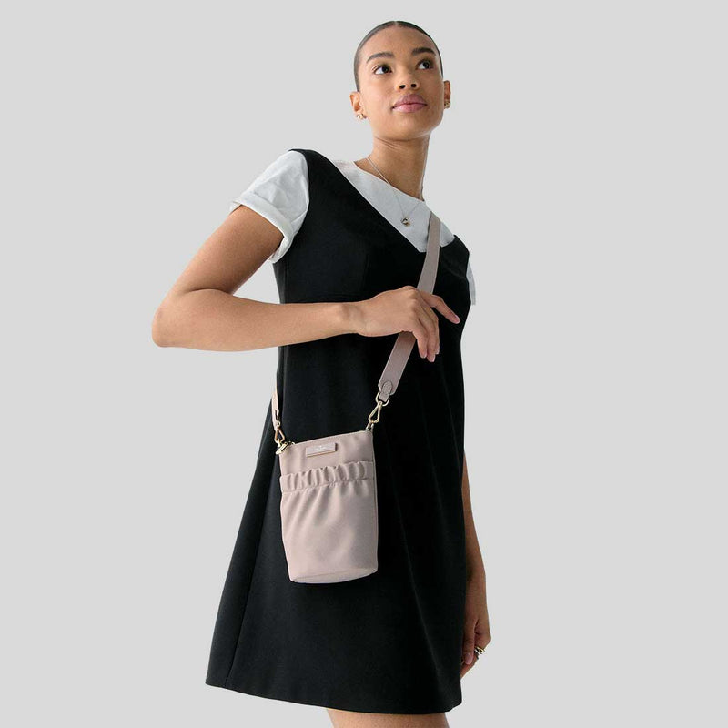 KATE SPADE Carter Nylon Phone Crossbody Cozy Grey KL876