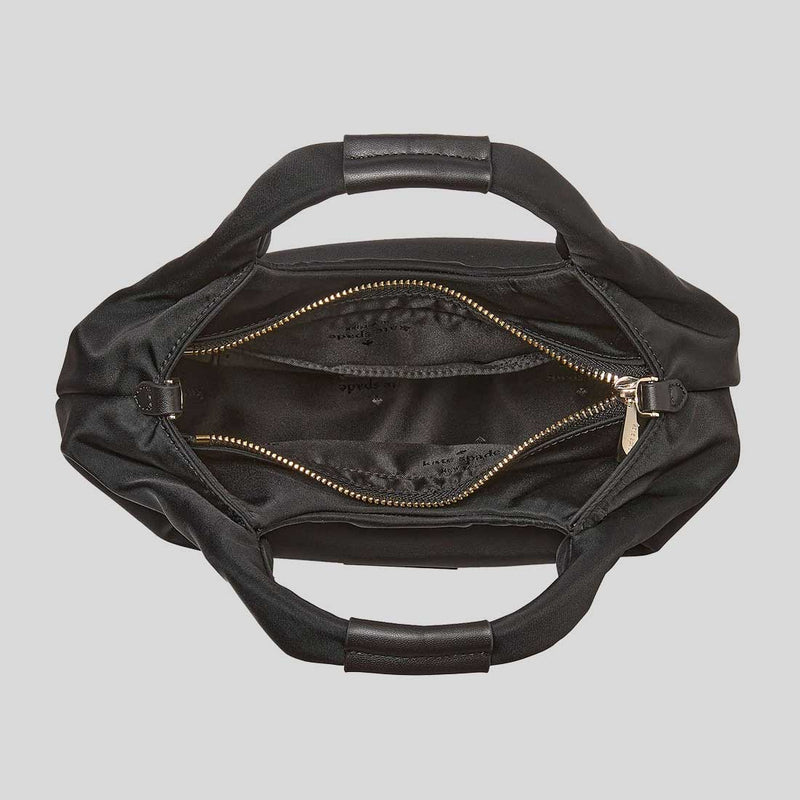 KATE SPADE Carter Nylon Small Pleated Crossbody Bag Black KL965