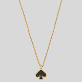 KATE SPADE Everyday Spade Enamel Mini Pendant Black O0RU3073
