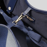 Kate Spade Spade Flower Jacquard Everything Stripe Medium Tote Blue Multi PXRUB289