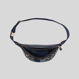 Kate Spade Spade Flower Jacquard Stripe Medium Belt Bag Blue Multi K9983