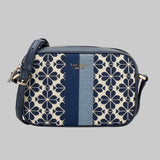 KATE SPADE Everything Spade Flower Jacquard Mini Camera Bag Blue Multi KE631