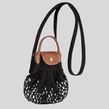 LONGCHAMP Le Pliage Filet XS Mesh Bag Black 10139HVH