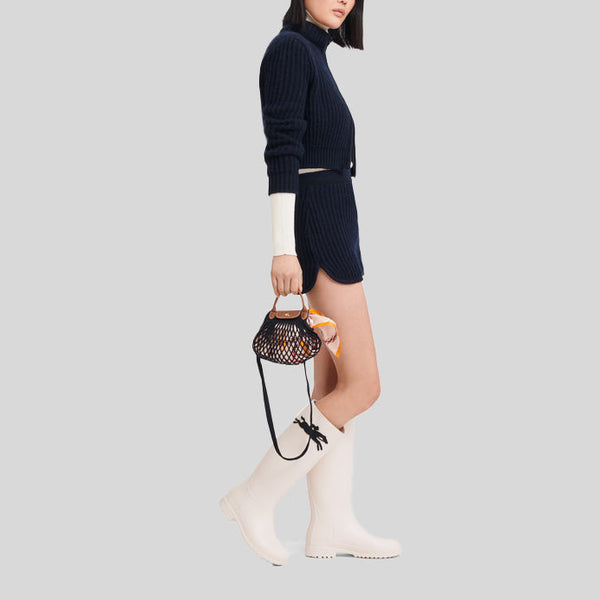 LONGCHAMP Le Pliage Filet XS Mesh Bag Black 10139HVH