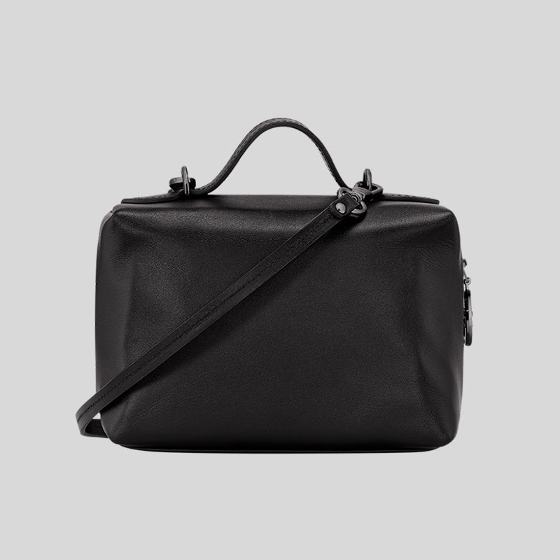 LONGCHAMP Le Pliage Extra XS Vanity Leather Handbag Black 10187987