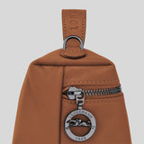LONGCHAMP Le Pliage Extra XS Vanity Leather Handbag Cognac 10187987