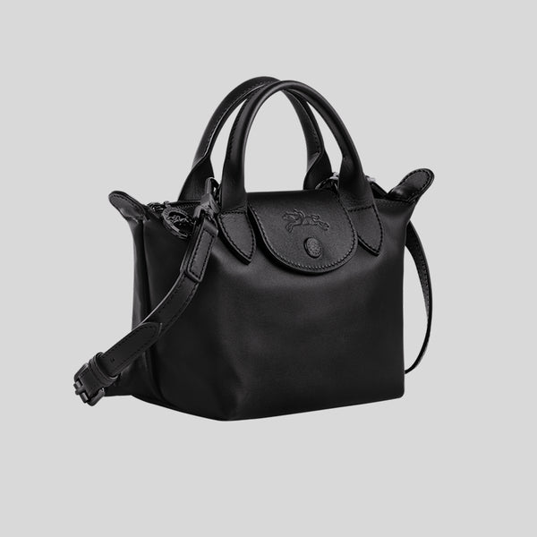 LONGCHAMP Le Pliage Extra XS Leather Handbag Black L1500987