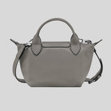 LONGCHAMP Le Pliage Extra XS Leather Handbag Turtledove L1500987