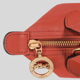 LONGCHAMP Le Pliage Extra XS Leather Handbag Sienna L1500HER