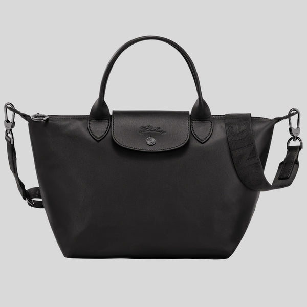 LONGCHAMP Le Pliage Extra S Leather Handbag Black L1512987 lussocitta lusso citta