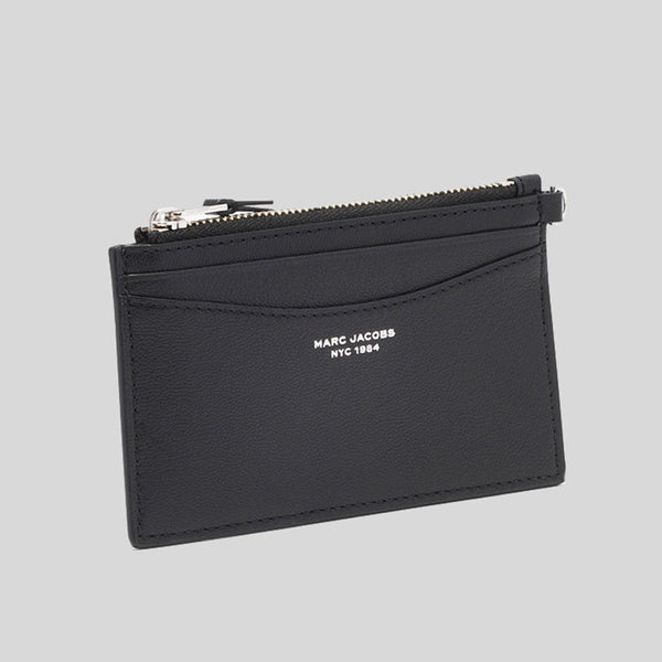 MARC JACOBS Slim 84 Top Zip Wristlet Wallet Black S176L03FA22