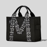 Marc Jacobs THE M Medium Tote Bag Black/White 2P3HTT007H02