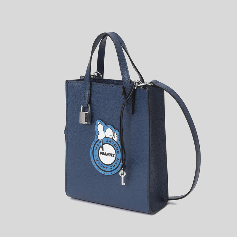 Marc Jacobs Grind Signet Snoopy Micro Tote Azure Blue 4S3HTT013H01