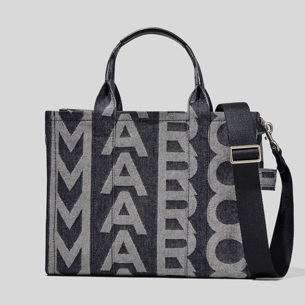 Marc Jacobs THE Monogram Denim Medium Tote Bag Denim Blue H001M12FA22