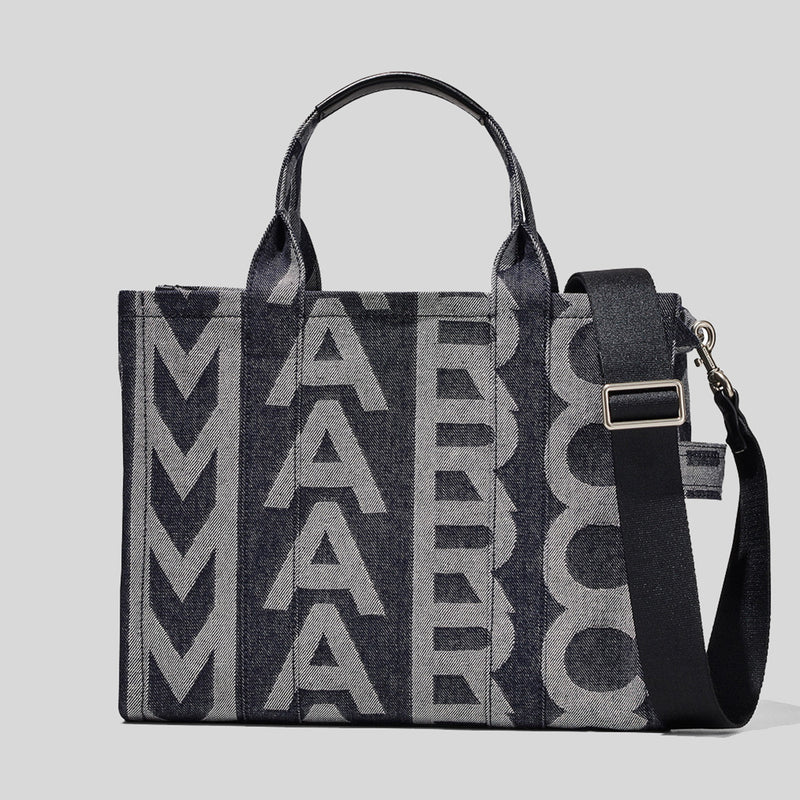 Marc Jacobs THE Monogram Denim Medium Tote Bag Denim Blue H001M12FA22