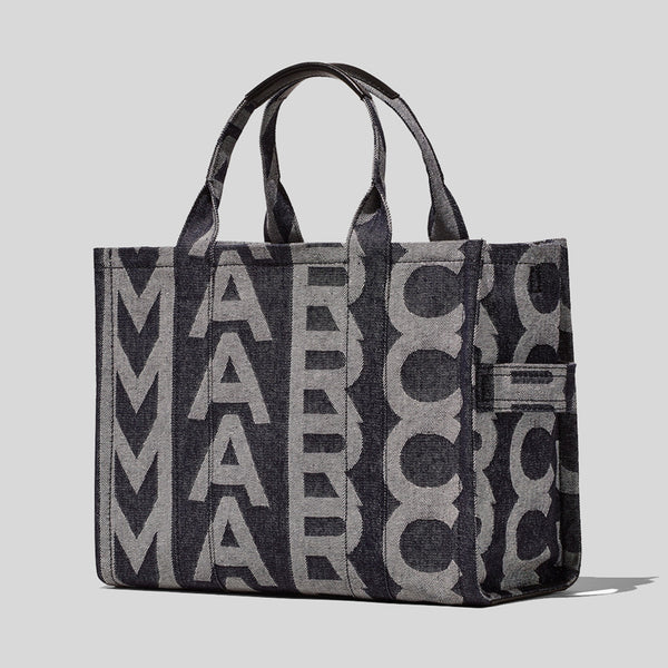 Marc Jacobs THE Monogram Denim Medium Tote Bag Denim Blue H001M12FA22