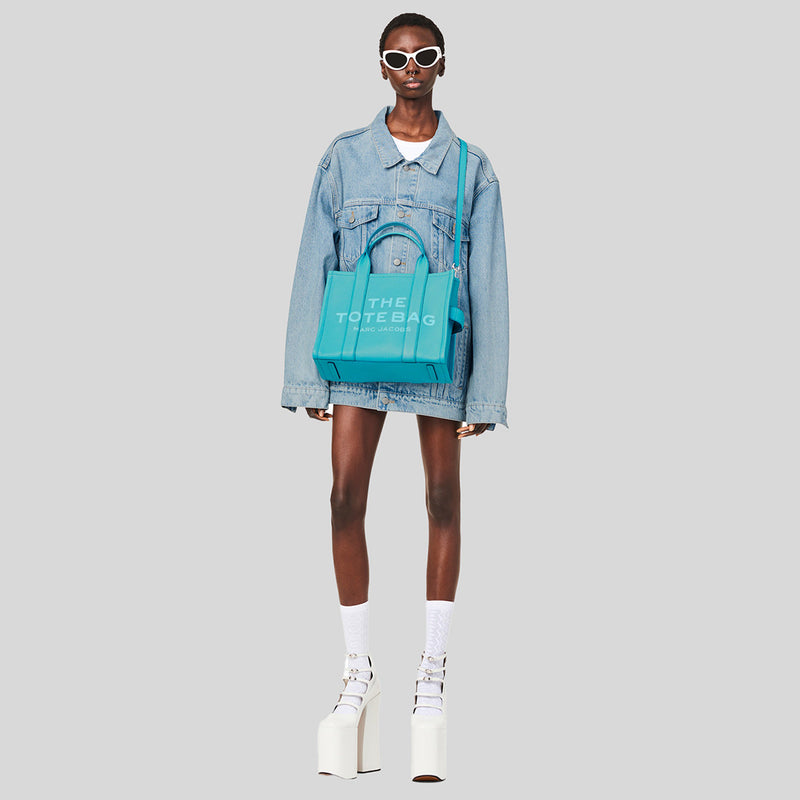 Marc Jacobs The Leather Medium Tote Bag Pool H004L01PF21