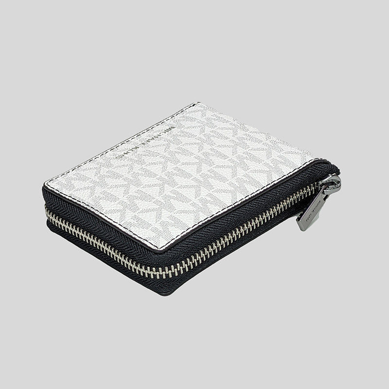 Michael Kors Men's Cooper Logo Zip-Around Wallet Bright White 36U2LCOF3B