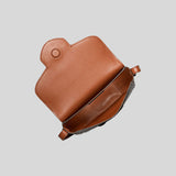 Michael Kors Reed Small Logo and Leather Crossbody Bag Brown 35F3G6RC1B