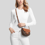 Michael Kors Reed Small Logo and Leather Crossbody Bag Brown 35F3G6RC1B