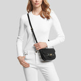 Michael Kors Reed Small Pebbled Leather Crossbody Bag Black 35F3G6RC1T